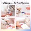 MelodySusie 10pcs Nail Drill Bits Set, 3/32 Inch Diamond Cuticle Nail Bits Kit for Nail Drill E-File, Manicure Pedicure Remover Tools for Acrylic Gel Nails, Salon Home Nail Care Supplies, Rainbow