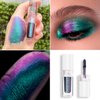 MAKI YIKA Glitter Eyeshadow Teal Liquid Multichrome Eyeshadows Long Lasting, Metallic Chameleon Eye Shadow Smudgeproof Holographic Multi-Dimensional Eye Looks (#3 Dawn)