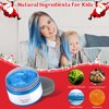 Temporary Blue Hair Wax, 4.23oz Instant Hairstyle Mud Cream, Natural Hair Coloring Wax Material Disposable Hair Styling Dye Ash (Blue, Dye Free) for Cosplay, Party, Masquerade, Christmas