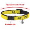 Cat Collar Breakaway Bazinga Red Gold Black 8 to 12 Inches 0.5 Inch Wide