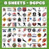 96PCS Football Temporary Tattoos - Party Favors for Kids, Boys & Girls - American Football Theme, Perfect for Birthday Parties, Classroom Prizes, Cheerleader Gifts & School Events Christmas Gift