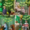 PatiCool Green Happy Birthday Banner,Greenery Theme Birthday Party,Happy Birthday Sign Bunting Banner,Happy Birthday Garland for Women Men Birthday Hanging Jungle Party Decorations Supplies