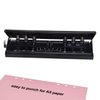 WORKLION Adjustable 6-Hole Punch with Positioning Mark, Daily Paper Puncher for A5 Size Six Ring Binder Planners - Refill Pages