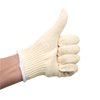 EBLAELEL Safety gloves white cotton bbq heat liners grilling work glove men cooking women knitted cotton Pack of 12