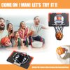 GYSH Indoors Office Desktop Mini Basketball Hoop,Mini Foam Basketball and Hoop,It can be Installed on The Desk, on The Wall, Behind The Door, Indoors and Outdoors Shooting Decompression. (black2)