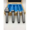 MT2 Live Center Wood Lathe Drive Spur Cup 4pcs Set with 2Pcs Extra Replacement Tips with Good Quality Wooden Box