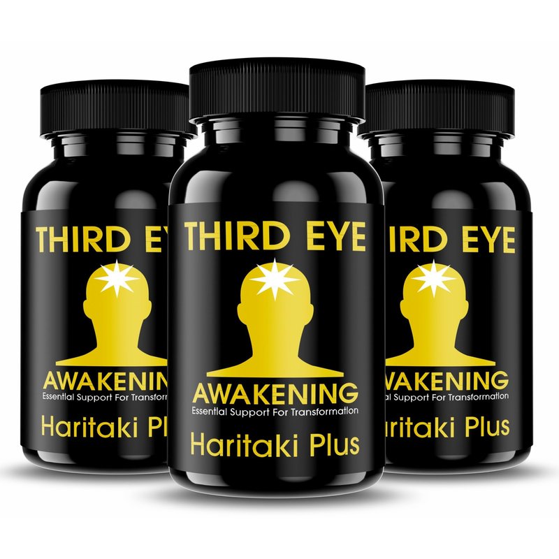 Third Eye Awakening - Organic Haritaki Capsules- Kailash Herbals-100 Capsules- 650 mg Each-Termin...