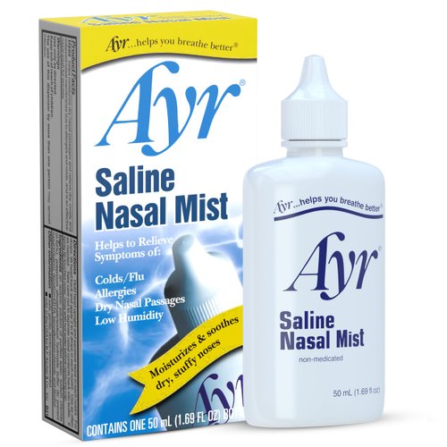 Ayr Saline Nasal Mist 50 mL (Pack of 4)