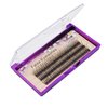 Bodermincer 120pcs D Curl 12D Fish Tail Lash Clusters Natural Soft Long PBT Mink False Eyelashes Individual Lashes Handmade Fake Eyelashes Extension (10mm)