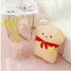 OUKEYI 18.9'' Toast Baguette Plush Pillow, Bread Shape Plush Toy Hugging Pillow with Red Scarf,Soft Toast Food Sofa Cushion for Home Decor,Funny Gift Plush Stuffed Hugging Toy for Kids