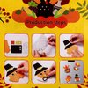 12 Pieces Thanksgiving Turkey Head Magnet Craft Kit Self-Adhesive DIY Turkey Craft Kit Festive Fall Thanksgiving Party Game School Home Activities and Refrigerator Decoration Supplies for Kids Adults