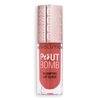 Revolution Beauty, Pout Bomb Plumping Lip Gloss, High-Shine for Glossy, Fuller & Plump Lips with Hyaluronic Acid & Peptides, Vegan & Cruelty-Free, Warm Peach Orange, 0.15 Fl Oz