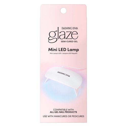 Dashing Diva Mini LED Gel Nail Lamp - Compact and Portable LED Nail Light for Gel Nails - Universal USB LED Lamp for Curing Semicured Nails & All Gel Nail Products - Includes Nail Light and USB Cord