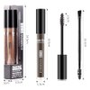 Waterproof Eyebrow Gel for Long Lasting Makeup, Semi-permanent Eyebrow Gel,Sweat Resistant, Full Natural, Brow Pen Tinted Makeup (Black/Brown)