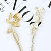inSowni 8 Pieces Retro Vintage Asian Japanese Chinese Hanfu Gold Metal Flower Hair Sticks with Pearl Pendants Fishtail Lotus Butterfly Long Hair Pins Forks Chopsticks Bun Updo Holders for Women Girls