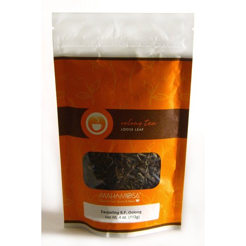 Mahamosa Darjeeling Second Flush Oolong Tea 4 oz, Indian (India) Oolong Tea Loose Leaf (Looseleaf) (wu long tea, wulong tea)