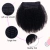Vanalia 3C 4A Afro Kinky Curly Clip in Hair Extensions, Kinky Curly Clip Ins for African American Black Women, 100% Remy Human Hair Clip Ins Double Wefted,120 Gram,16Inch