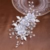 Wedding Hair Accessories Bridal Headpiece Hair Comb for Women Decoratives - Silver Flower Hair comb for Women Wedding Hair Accessories