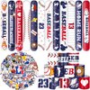 YYMYMGJ 74PCS Baseball Party Favors 24PCS Baseball Slap 50PCS Baseball Stickers Bracelets Baseball Themed Party Favors Birthdays Party Decorations for Sport Game Player Kids Gifts