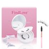 FindLove 2 Pairs Magnetic Lashes with Applicator Short Waterproof Magnetic Eyelashes Kit Natural Look Easy to Wear(SCH)