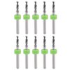 uxcell PCB Drill Bits 2.5mm Tungsten Carbide Rotary Tool Jewelry CNC Engraving Print Circuit Board Micro Drill Bits 1/8" Shank 10 Pcs