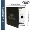 W4W, Auto Registration Insurance & ID Card Holder - 4 PACK - Perfect for any Car, Truck, Motorcycle, Trailer or Boat - Strong Velcro Closure, Men & Women