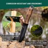 BeaverCraft Bushcraft Knife for Men Camping Knife Survival Fixed Blade Knife with Sheath Full Tang Knife Carbon Steel Camp Knife Tactical Bush Knife with Sheath for Belt, Camping Knives | BSH4 Dusk