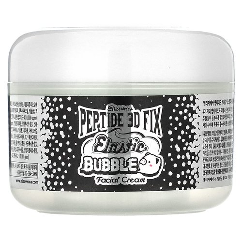Elizavecca 3D Peptide Elastic Water Bubble Cream 100ml/3.53oz - Bubble Face Cream | Bubble Skin C...