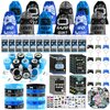 126 PCS Video Game Party Favors, Gaming Birthday Party Favors with Drawstring Bags VIP Pass Tickets Stamper Keychain Notebook Game On Party Favor Bags Gamer Party Supplies for Kids Adult