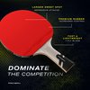PRO-SPIN Ping Pong Paddle - Premium Table Tennis Racket with Carbon Fiber | Elite Series 7-Ply Blade, Premium Rubber, 2.0mm Sponge | Includes Rubber Protector Case