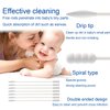 Baby Cotton Swabs, Paper Sticks Cotton Buds for Baby Ear Nose Clean-200Pcs(Spiral and Pointed)