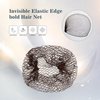 ColorYoung Hair Nets 24PCS Brown Invisible Elastic Edge Thicker Mesh Hair Net for Bun Hair Bun Kitchen Food Serive Sleeping Bun Nets for Ballet