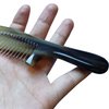 Pocket Horn Comb, PROTORIGEN Handmade Natural Buffalo Horn Fine Tooth Comb Anti-static, Hair Care for Women and Men，Gift for Mother's Day (Handle)