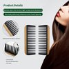 JDY Hair Brush, Synthetic Nylon Boar Bristle Hair Brushes for Women Kids Thick Curly Wet Dry Hair, Smoothing Detangling Hairbrush, Anti-Static Hair Comb Wide Tooth Comb For Family