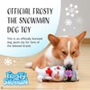 Warner Bros Frosty The Snowman Dog Plush Squeaker Toy, 6” | Squeaky Plush Toys for Dogs | Officially Licensed Pet Product for Dogs and Pet Stocking Stuffers