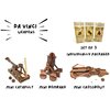 PATHFINDERS Leonardo Da Vinci weapons mini model kits catapult crossbow bombard set of 3 Engineering kits Educational Toys for Kids Science kit for Kids Age 8-10 10-12 stem Projects Wood Building Kits