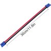LINSYRC 2-Pack EC5 Male Connector to EC5 Female Connector Cable Extension Wire RC Adapter 30CM 10AWG for RC Airplane Battery Charger