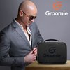 Groomie BaldiePro Travel Case (Black) — Shaving Kit Travel Organizer For Men — Sleek Portable Hard Case for Carrying On the Go — Electric Head Shaver Grooming Accessories Case for Men