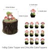 Mushroom Birthday Party Decorations, Birthday Party Supplies for Mushroom, Includes 1 Banner, 16 Latex Balloons, 1 Cake Topper, 24 Cupcake Toppers