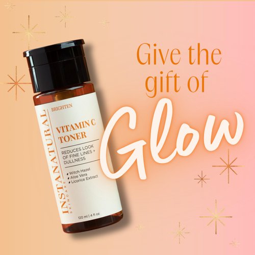 InstaNatural Vitamin C Face Toner, Brightens, Balances pH and Reduces Signs of Aging, Fine Lines and Wrinkles, with Witch Hazel, Lavender and Geranium Oils, 4 Fl Oz