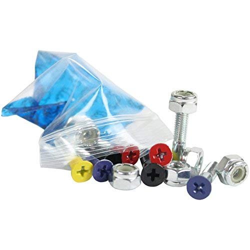 Dimebag Hardware Skateboard Mounting Nuts and Bolts 1" Phillips - Skateboard Truck Hardware - Lots of Colors (Primary)