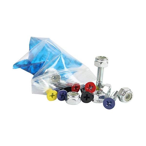 Dimebag Hardware Skateboard Mounting Nuts and Bolts 1" Phillips - Skateboard Truck Hardware - Lots of Colors (Primary)