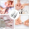 100 Pieces Nail Clippers Flat Toenail Clippers Stainless Steel Toenail Clippers Manicure Pedicure Sturdy Trimmer Set for Men and Women