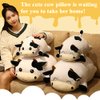 WUYU Cow Plush Pillow, Adorable Stuffed Animal Plush Toy, Soft Cow Hugging Pillow for Kids Boys Girls (Squinting,13.7in)