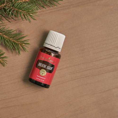 Breathe Again 15mL by Young Living Premium Essential Oil Blend - Cooling Sensation - Refreshing and Rejuvenating Aroma - Soothing and Comforting Aroma