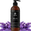 Lavender Massage Oil for Massage Therapy - Nourishing Full Body Massage Oil for Sore Muscles for Pro or Home Use with Moisturizing Coconut Oil and Lavender Essential Oil - Non Greasy or Staining