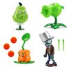 JHESAO 4 PCS Plants and Zombies Toys Action Figures Zombies PVZ Toys Sets 1 2 Series Great Gifts for Kids and Fans,Birthday and Christmas Party
