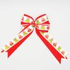 Christmas Owl Equestrian Hair Bows-Available on French Barrette, Alligator Clip (4" tail length, French barrette)