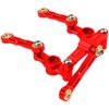 ShareGoo Aluminum Alloy Ball Bearing Steering Assembly Set w/Steering Tie Rod Compatible with Tamiya TT-02 TT02 1/10 RC Car (Red)