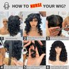 GKtineke-Curly-Wig Big-Curly-Wigs-for-White-Black-Women 20 Inch- Long-Curly-Afro-Wig-with-Bangs Synthetic-Hair-Replacement-Wigs-for- Cosplay and Daily(Ginger，Copper